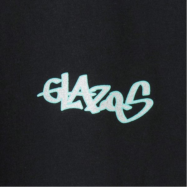 グラソス GLAZOS 【大人向けサイズあり】【ヘビーウェイト天竺】グラフィティロゴプリントTシャツ （紺） 紺