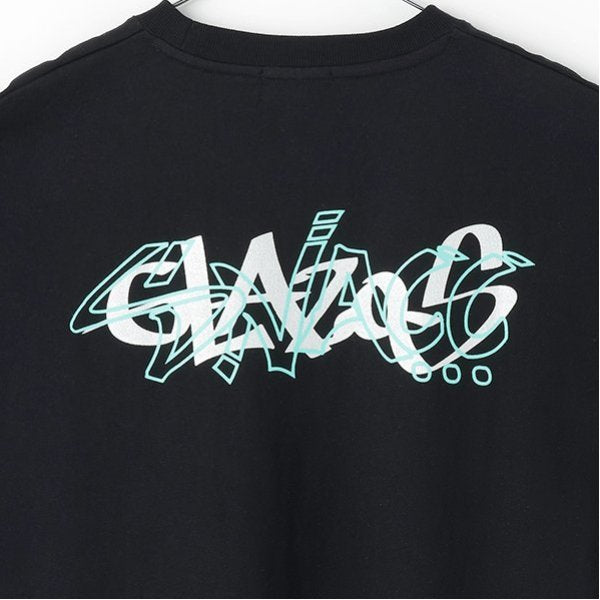 グラソス GLAZOS 【大人向けサイズあり】【ヘビーウェイト天竺】グラフィティロゴプリントTシャツ （紺） 紺