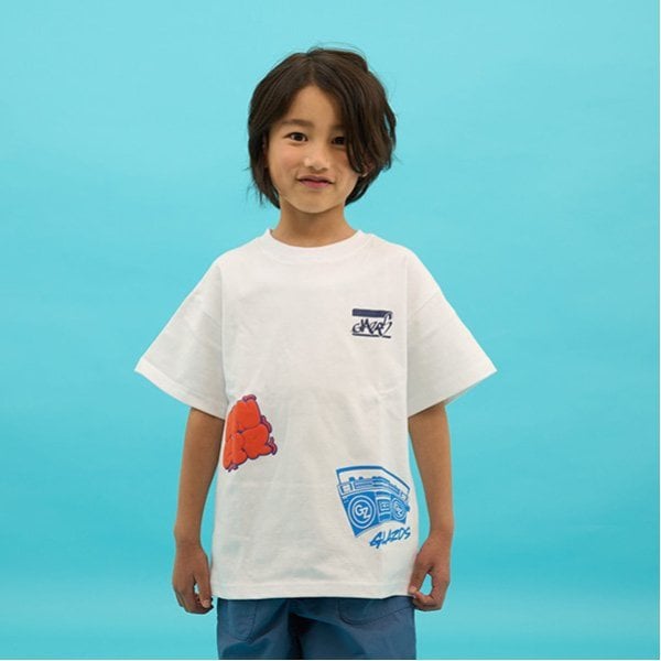 グラソス GLAZOS 【SKIT0LY】【ヘビーウェイト天竺】ランダムプリントTシャツ （コン） コン