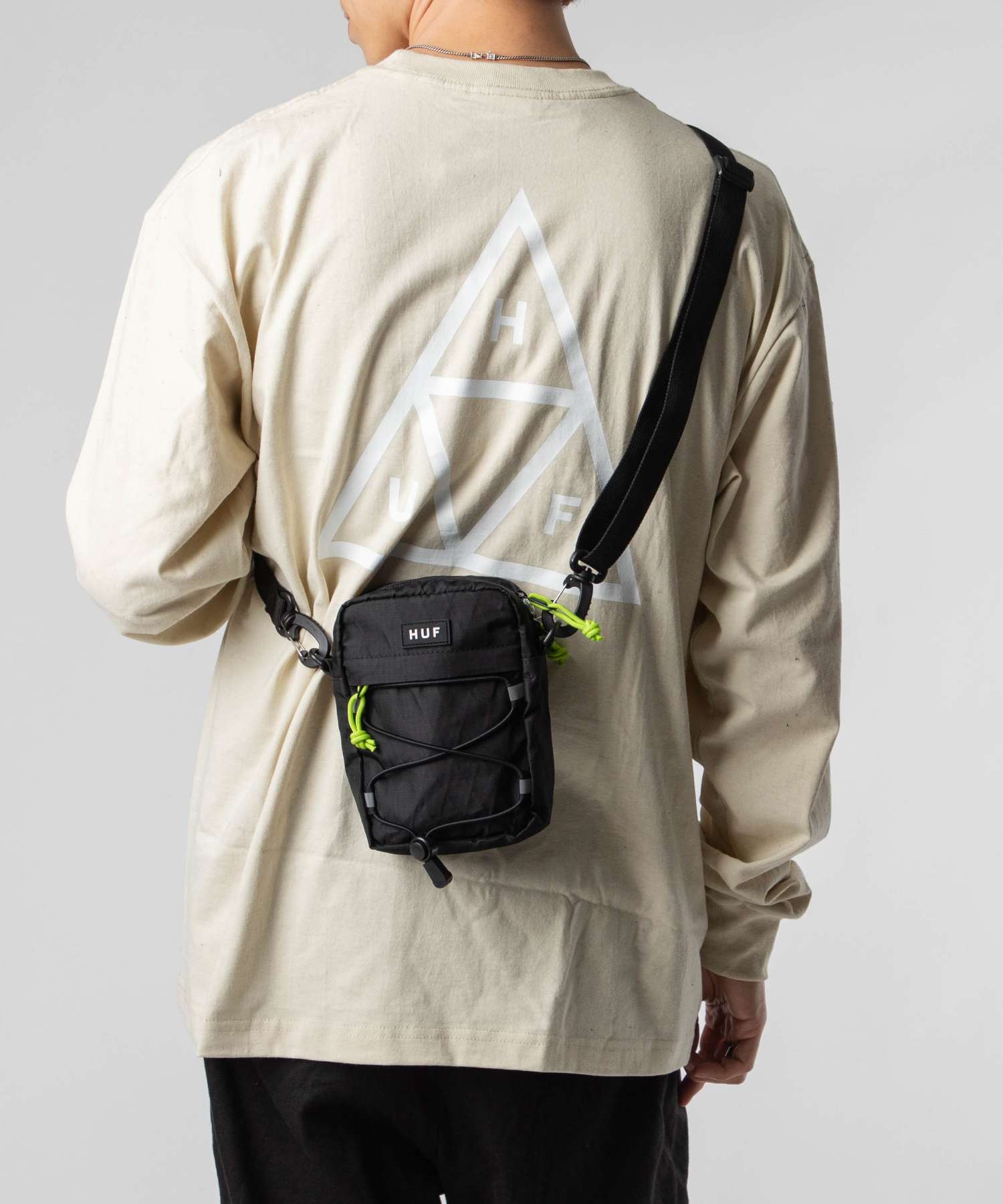 ハフ HUF ハフ HUF AC00987 ショルダーバッグ BOWERY SIDE BAG メンズ レディース ミニバッグ バワリー サイドバッグ （ブラック） ブラック