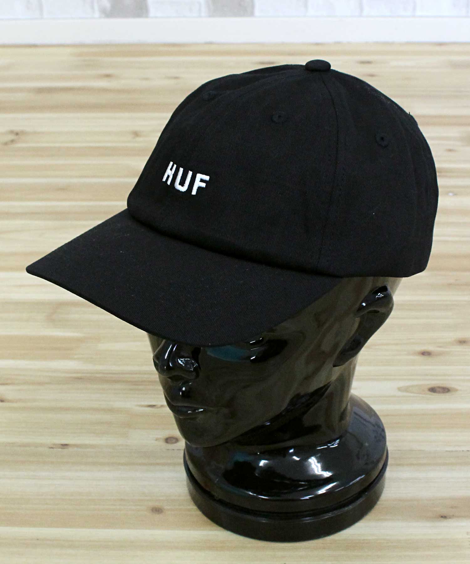 ハフ HUF OG カーブバイザー 6パネル ハット ベースボールキャップ HUF SET OG CV 6 PANEL HAT キャップ  帽子 メンズ ストリート スケーター 人気 ブランド （2-ブラック） 2-ブラック