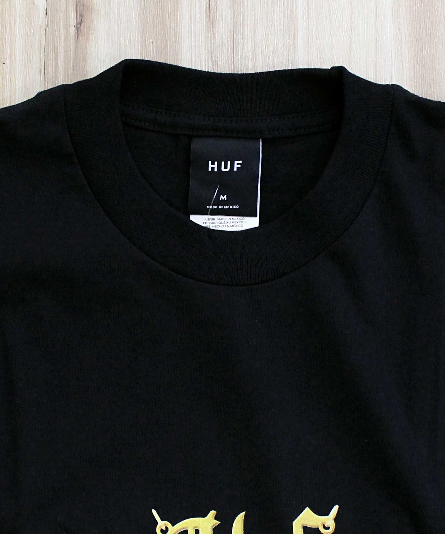ハフ HUF ビッグH ショートスリーブ バックプリント Tシャツ BIG H S/S TEE クルーネック ロゴ コットン トップス 半袖 メンズ ストリート スケボー  春夏 （3-コバルトブルー） 3-コバルトブルー