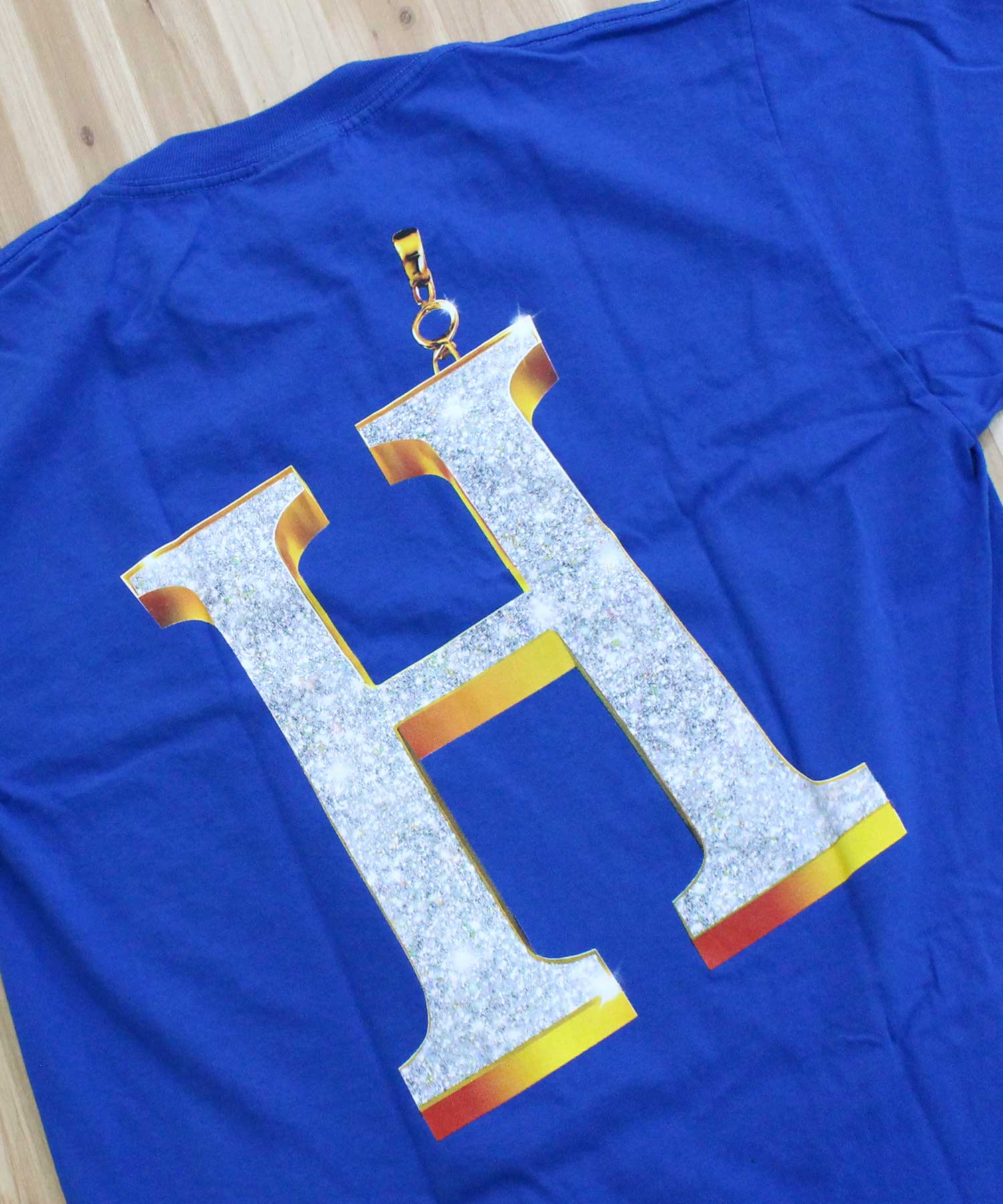 ハフ HUF ビッグH ショートスリーブ バックプリント Tシャツ BIG H S/S TEE クルーネック ロゴ コットン トップス 半袖 メンズ ストリート スケボー  春夏 （3-コバルトブルー） 3-コバルトブルー