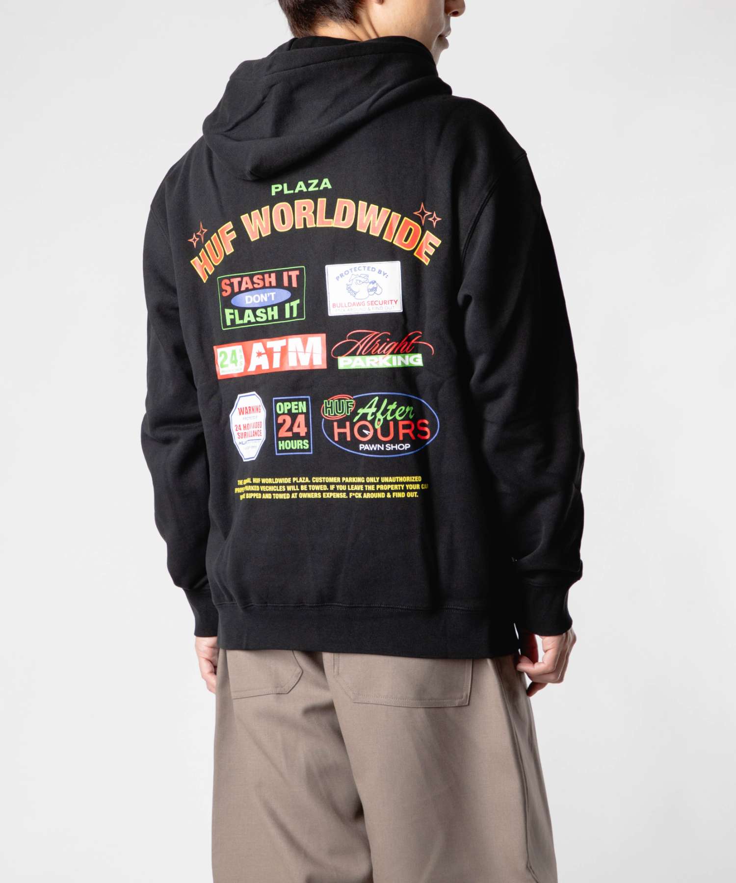 ハフ HUF ハフ HUF PROMO P/O HOODIE プロモ フーディー PF00764 パーカー プルオーバー ロゴ ユニセックス トップス （BLACK/ブラック） BLACK/ブラック