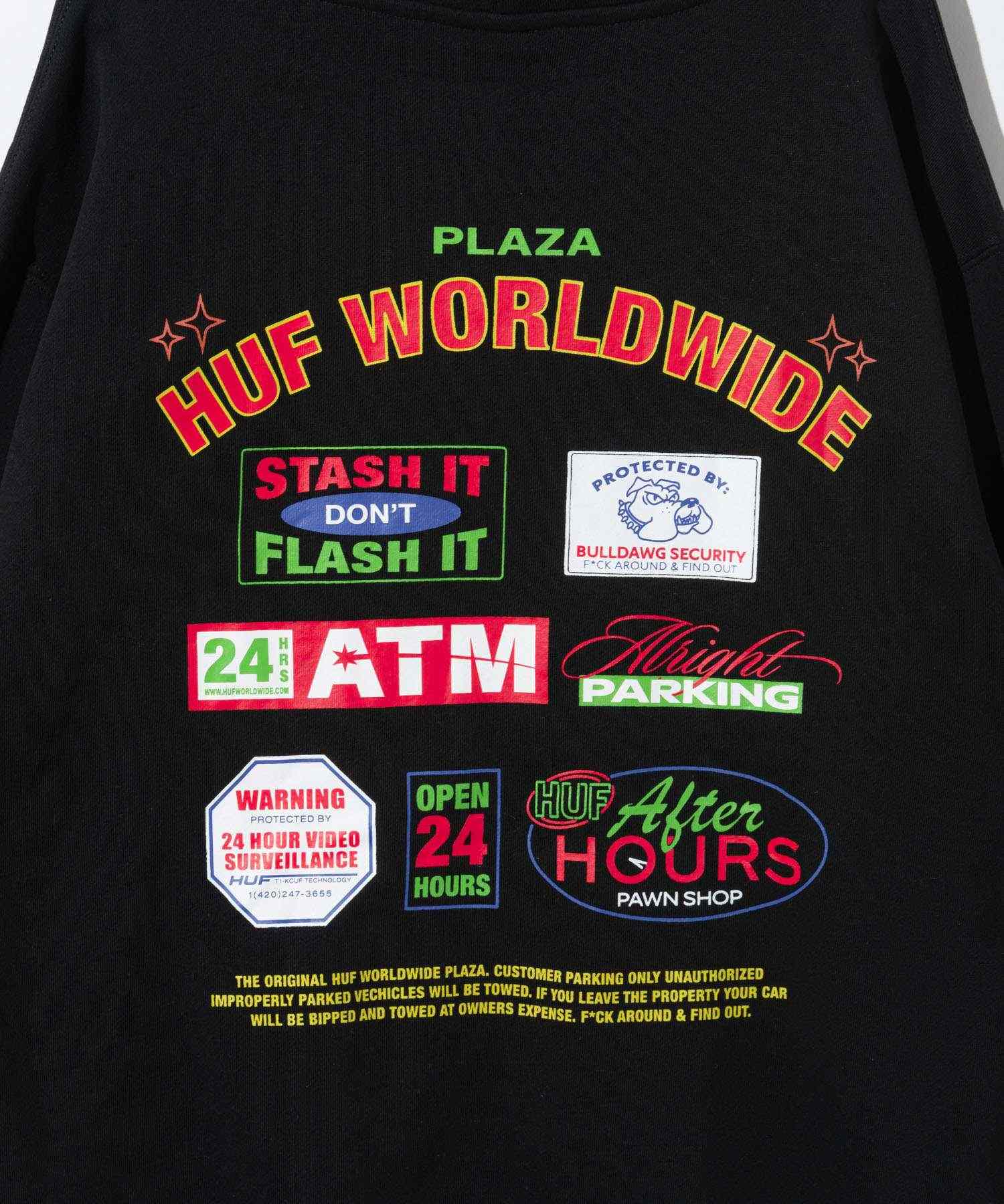ハフ HUF ハフ HUF PROMO P/O HOODIE プロモ フーディー PF00764 パーカー プルオーバー ロゴ ユニセックス トップス （BLACK/ブラック） BLACK/ブラック
