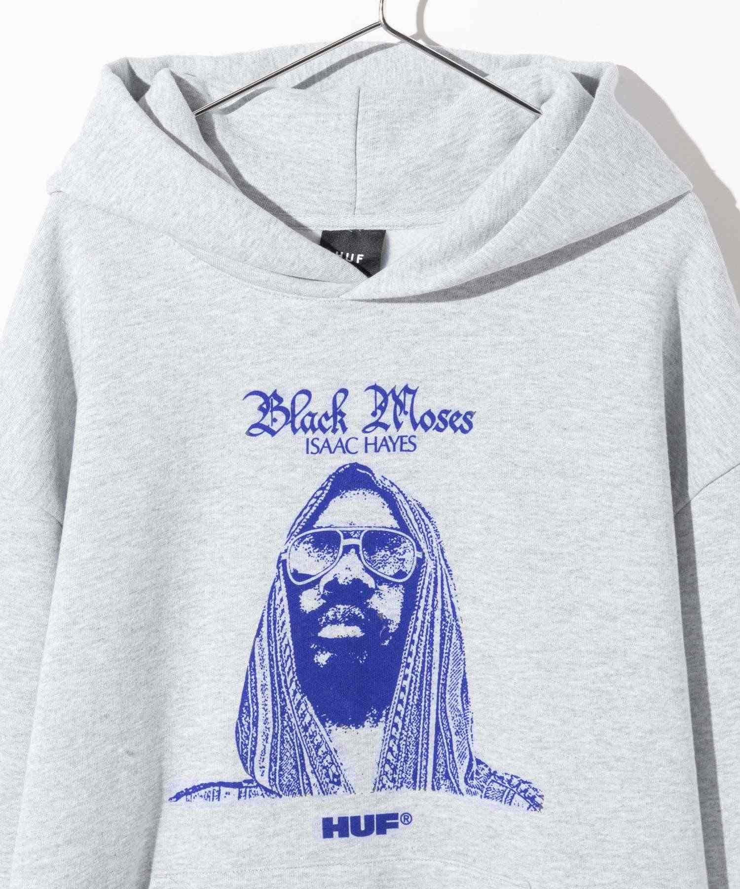 ハフ HUF ハフ HUF BLACK MOSES P/O HEAVYWEIGHT HOODIE ブラック モーセ ヘビーウェイト フーディー PF00792 パーカー ユニセックス トップス （ASH/アッシュ） ASH/アッシュ