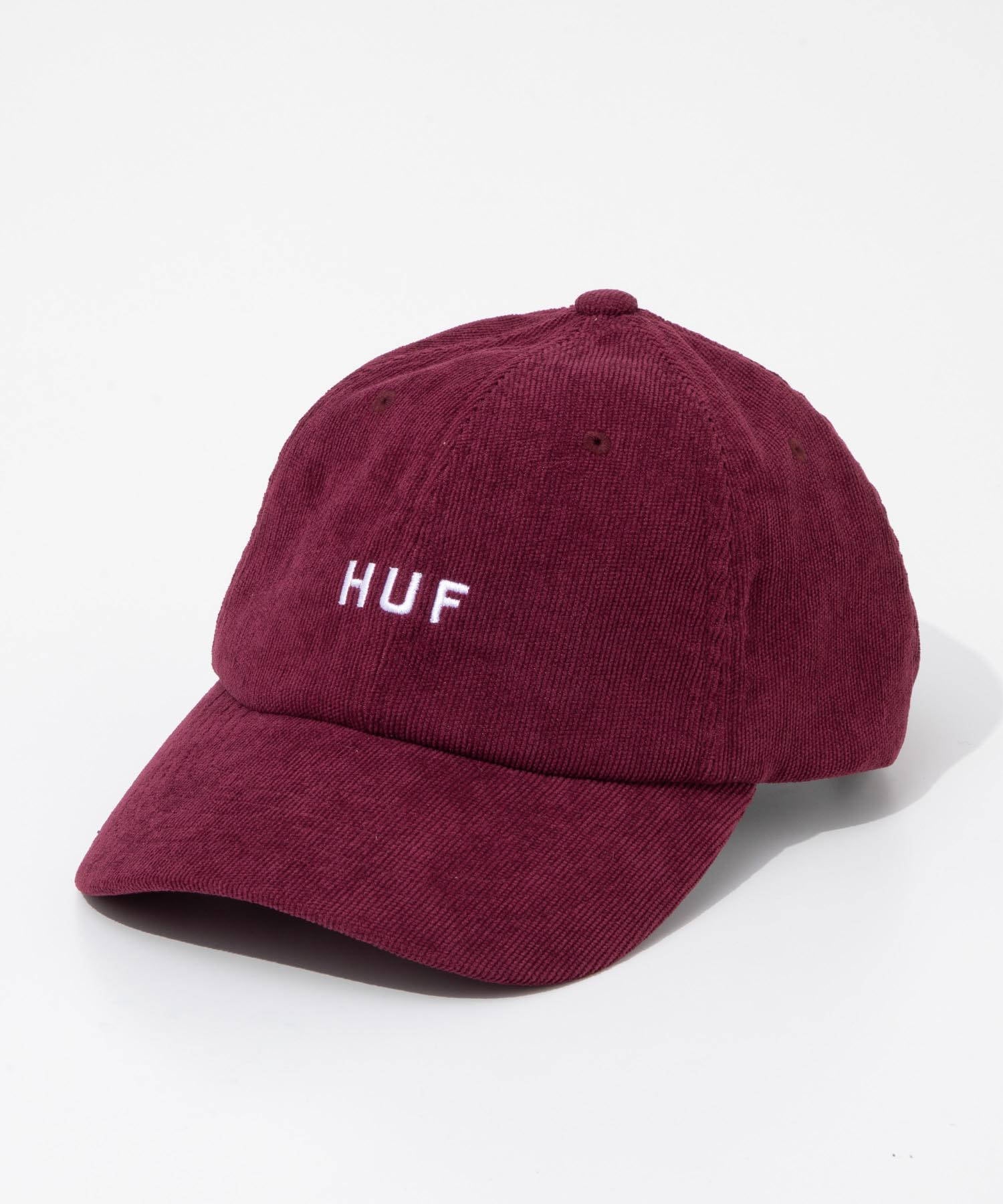 ハフ HUF ハフ HUF OG CORDUROY 6 PANEL CV HAT オージー コーデュロイ シックスパネル カーブバイザー ハット HT00894 キャップ ロゴ ユニセックス 帽子 （DEEP WINE/ディープワイン） DEEP WINE/ディープワイン