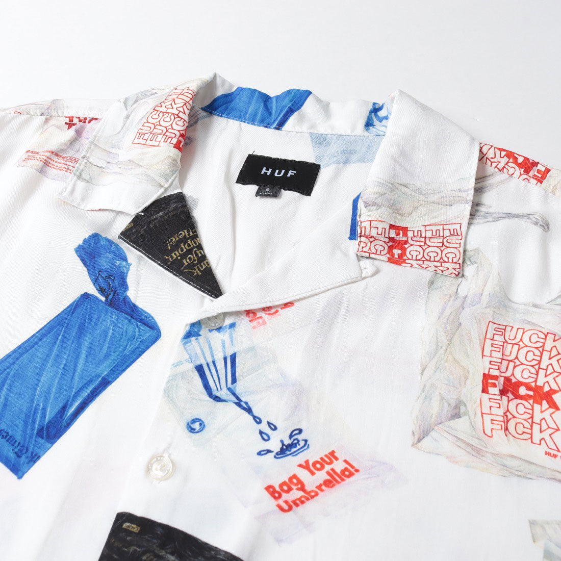 ハフ HUF MERIDA S／S RESORT SHIRT 半袖シャツ （マルチ） マルチ