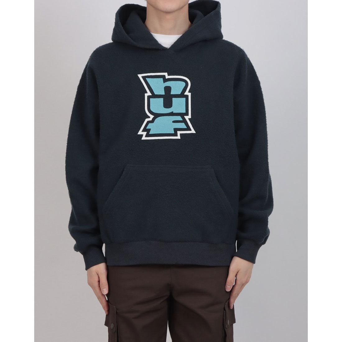 ハフ HUF FL00244 メガブラスト リバース パーカー フーディー （ネイビー） ネイビー