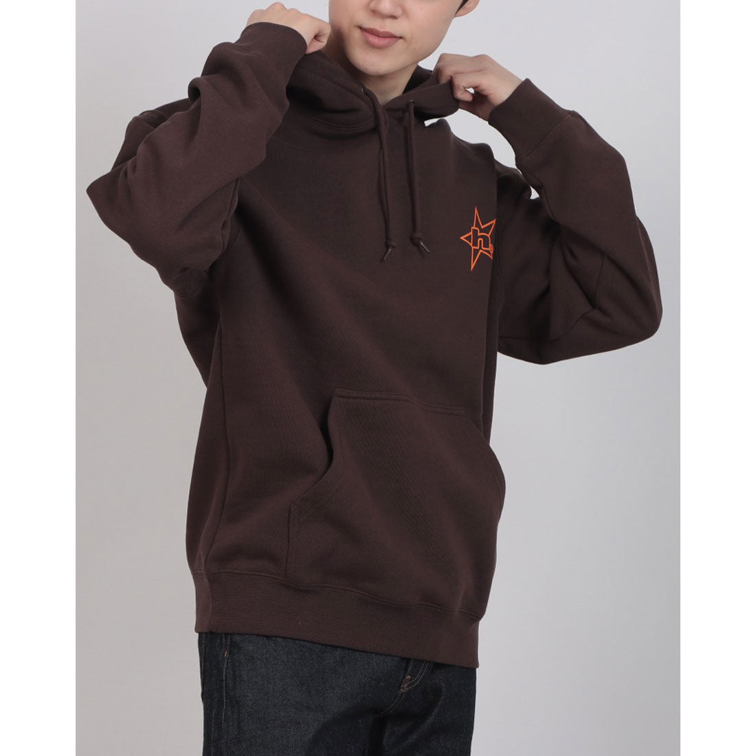 ハフ HUF PF00790 H STAR LOGO HOODIE パーカー （バイソン） バイソン