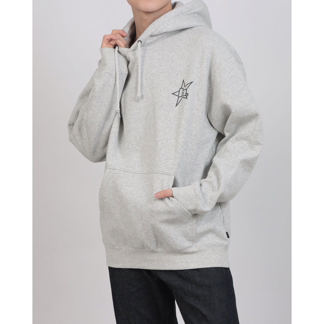 ハフ HUF PF00790 H STAR LOGO HOODIE パーカー （アッシュ） アッシュ