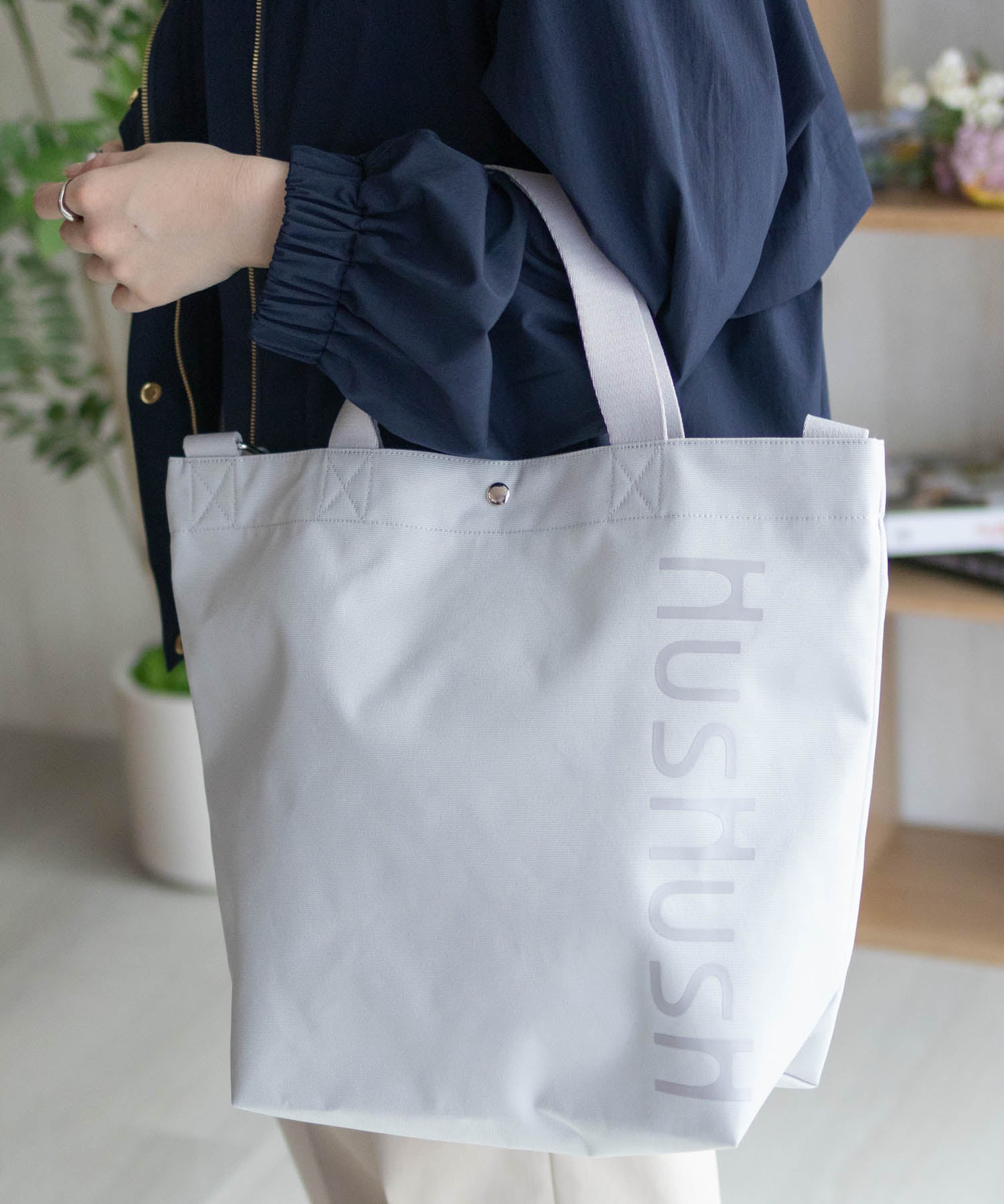 HusHusH logo tote bag
