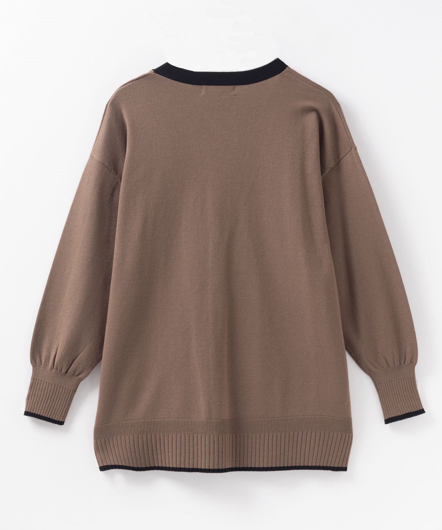 HusHusH Color Block V-Neck Cardigan