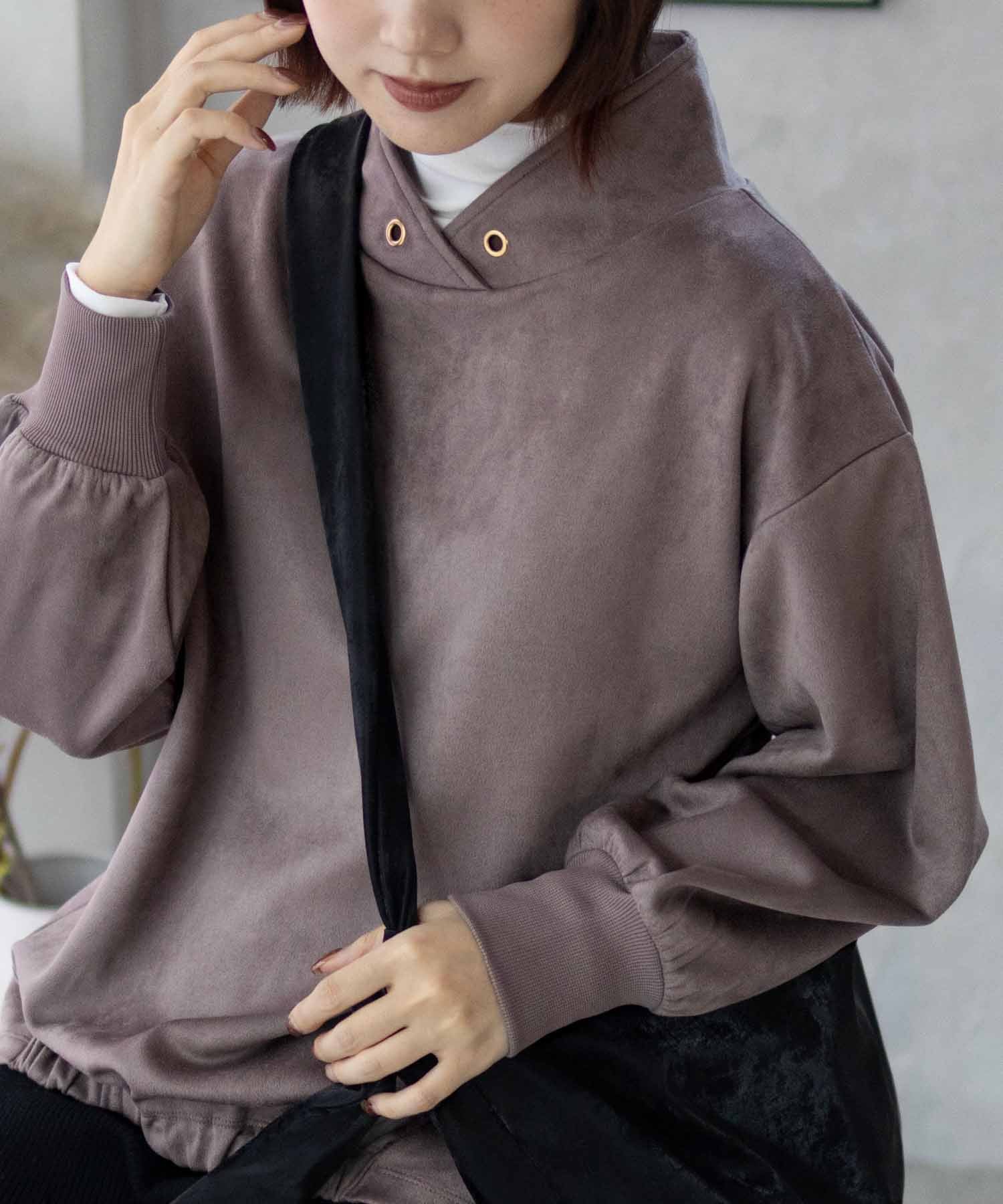 Hash Ash HusHusH Cut Suede High Neck
