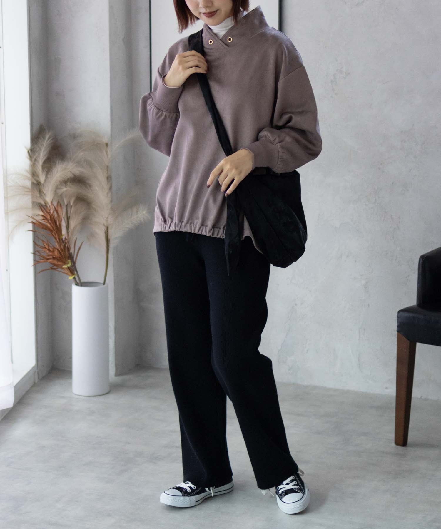 Hash Ash HusHusH Cut Suede High Neck