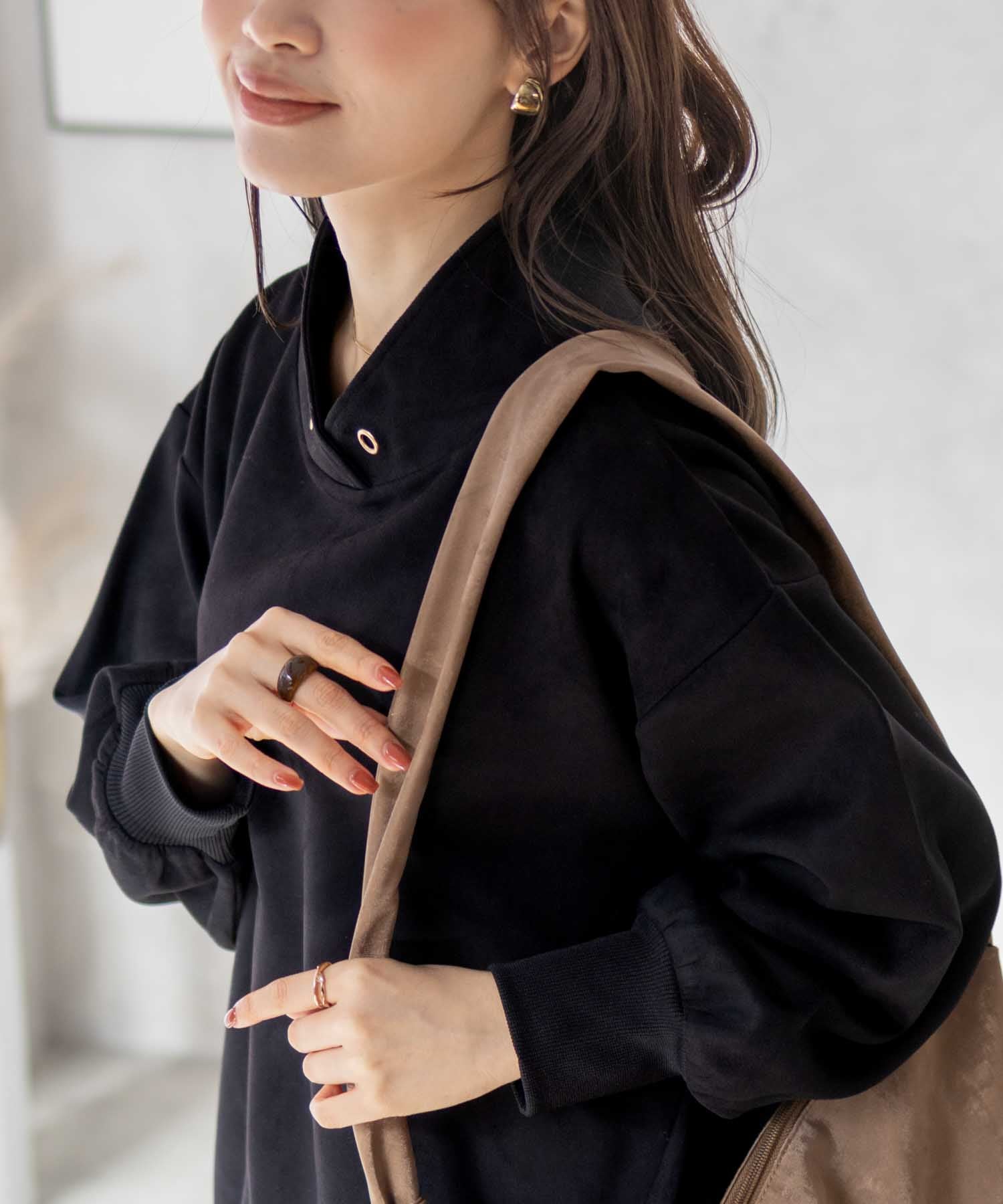 Hash Ash HusHusH Cut Suede High Neck