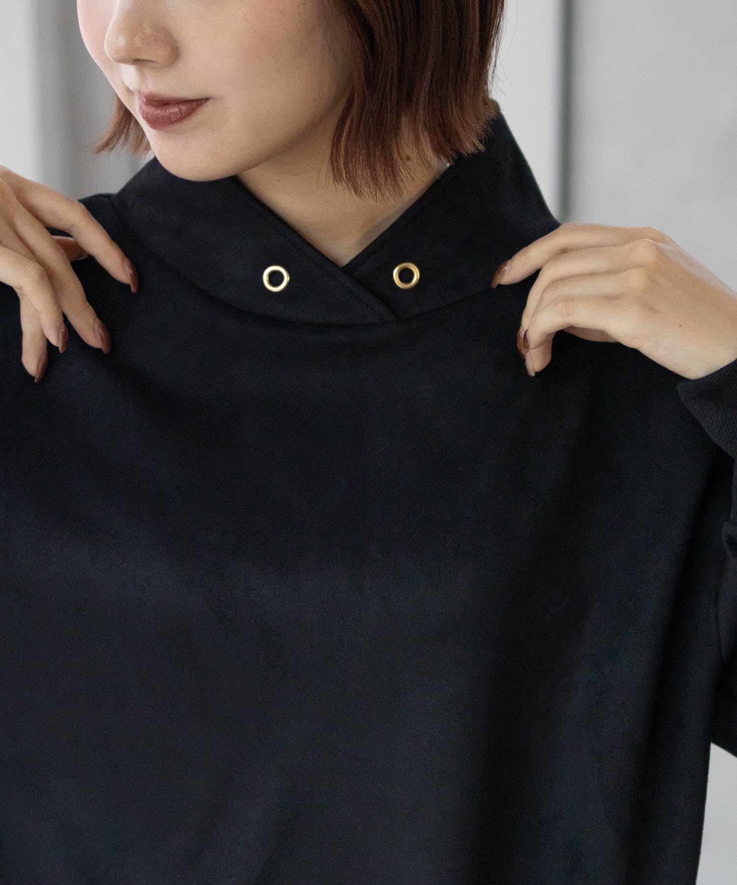 Hash Ash HusHusH Cut Suede High Neck