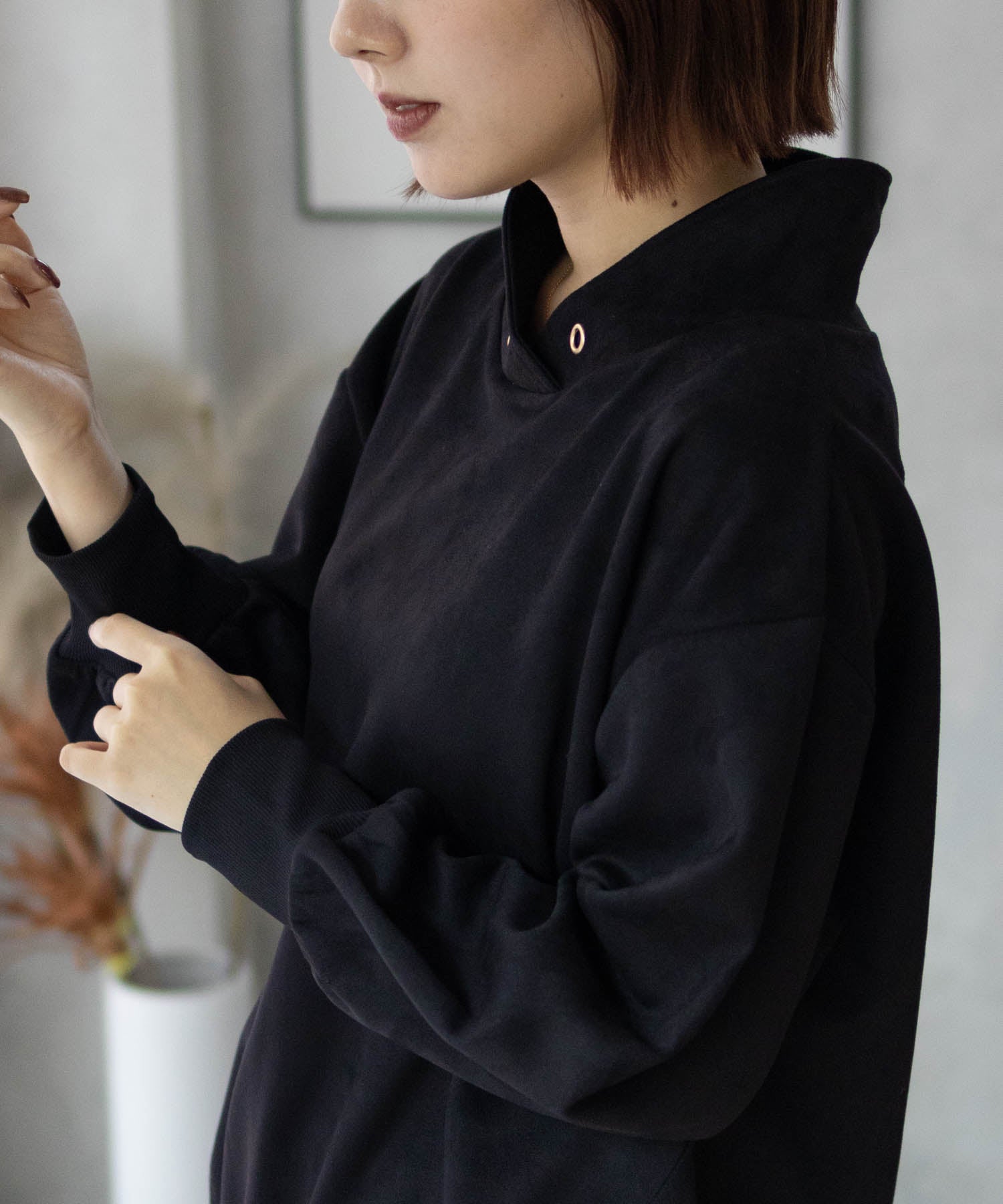 Hash Ash HusHusH Cut Suede High Neck