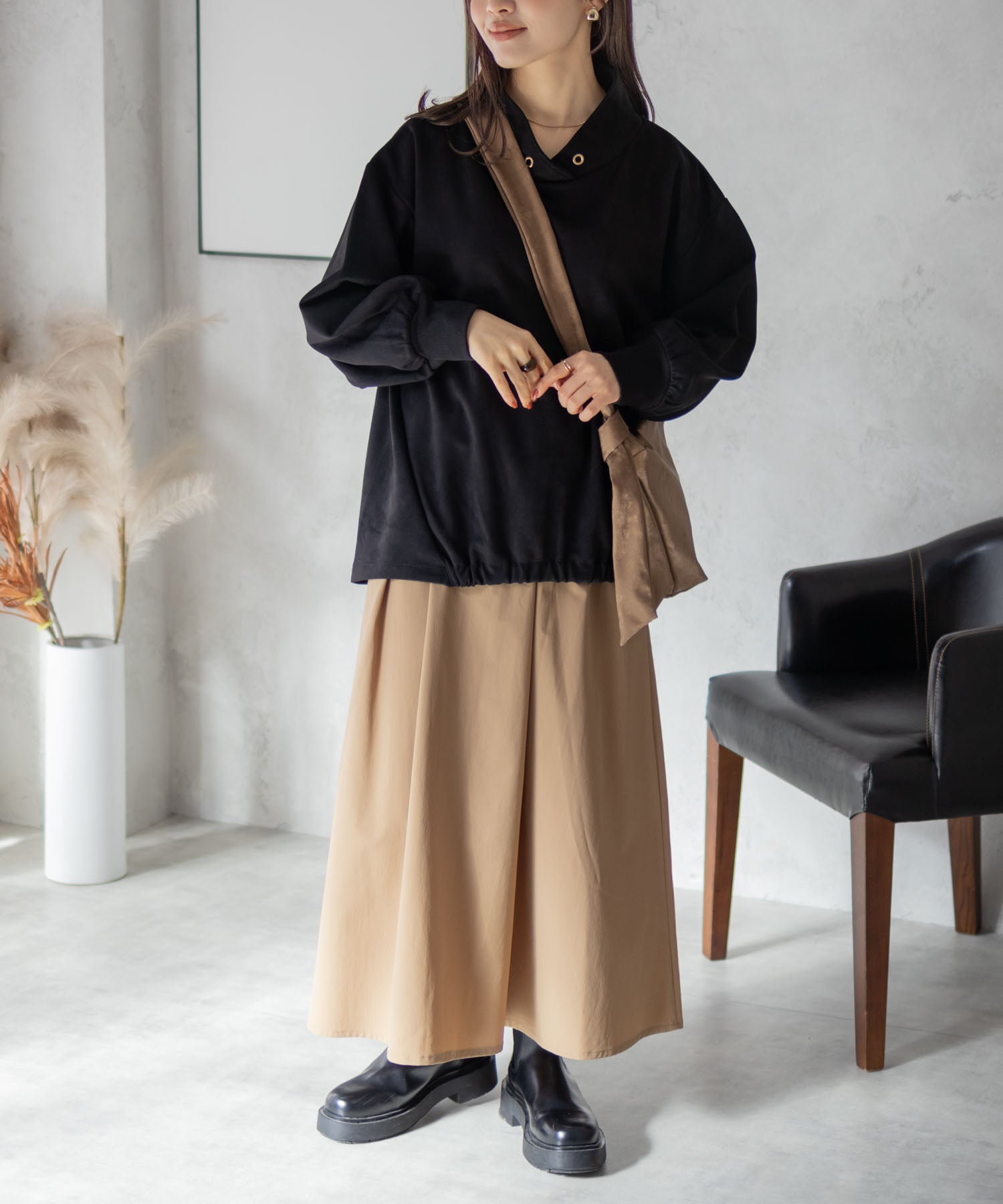 Hash Ash HusHusH Cut Suede High Neck