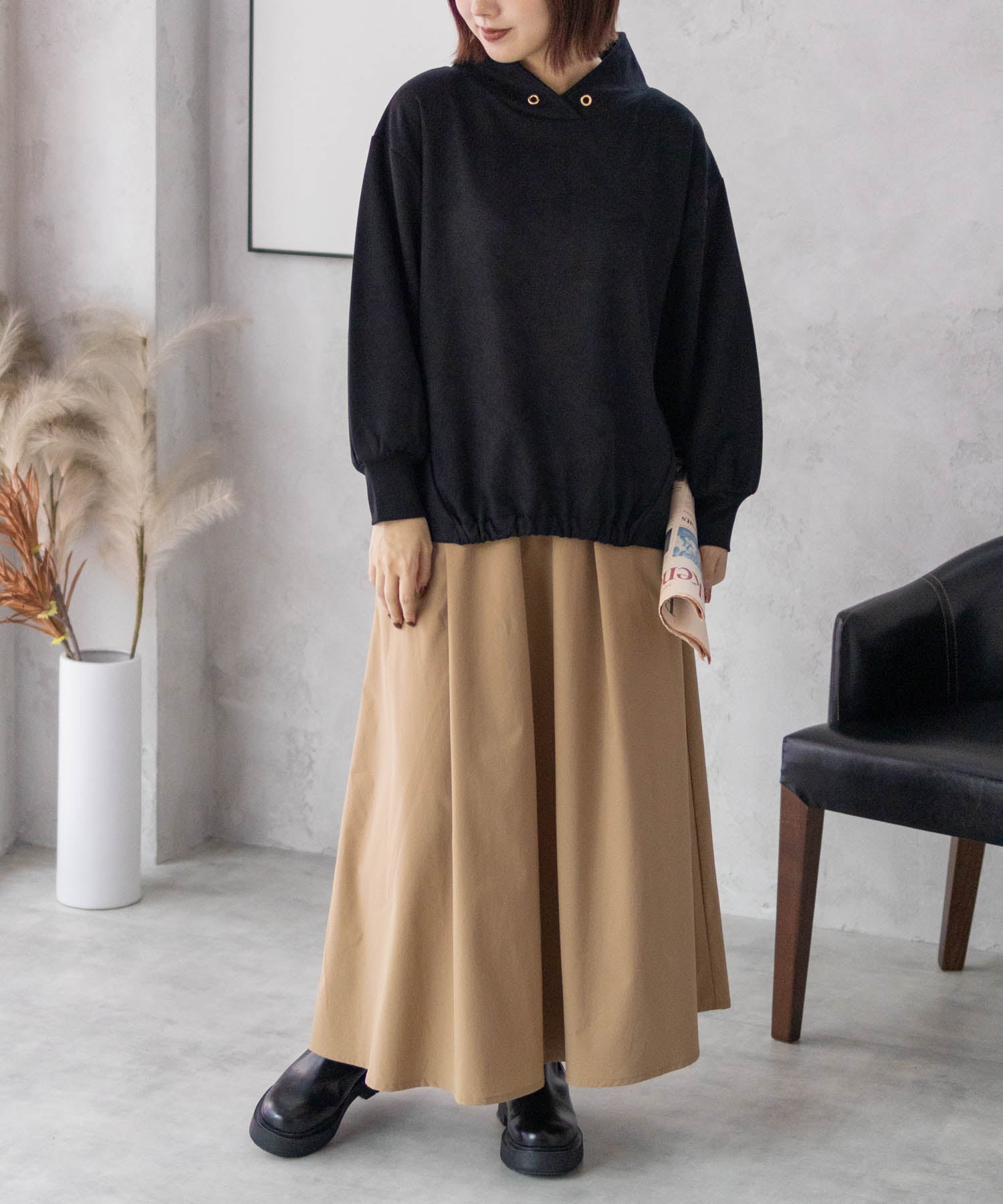 Hash Ash HusHusH Cut Suede High Neck