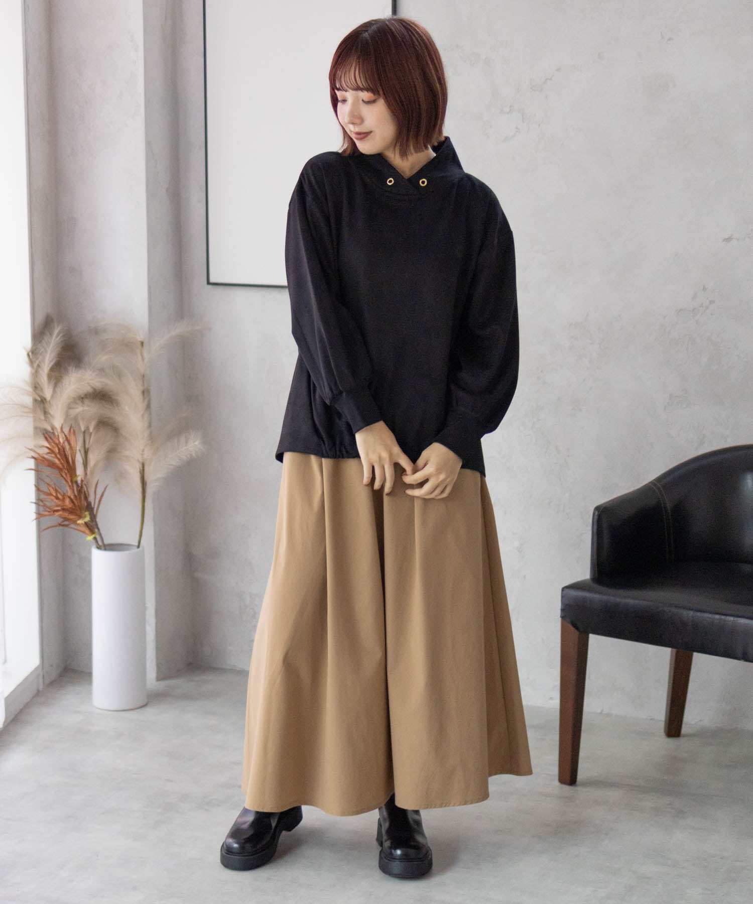 Hash Ash HusHusH Cut Suede High Neck