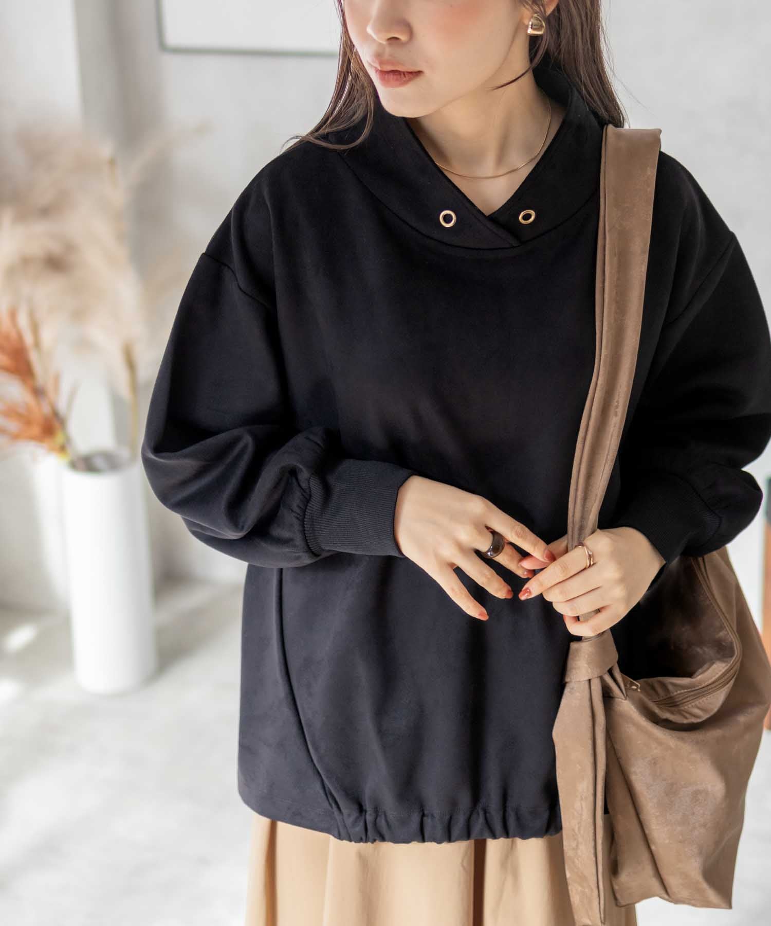 Hash Ash HusHusH Cut Suede High Neck