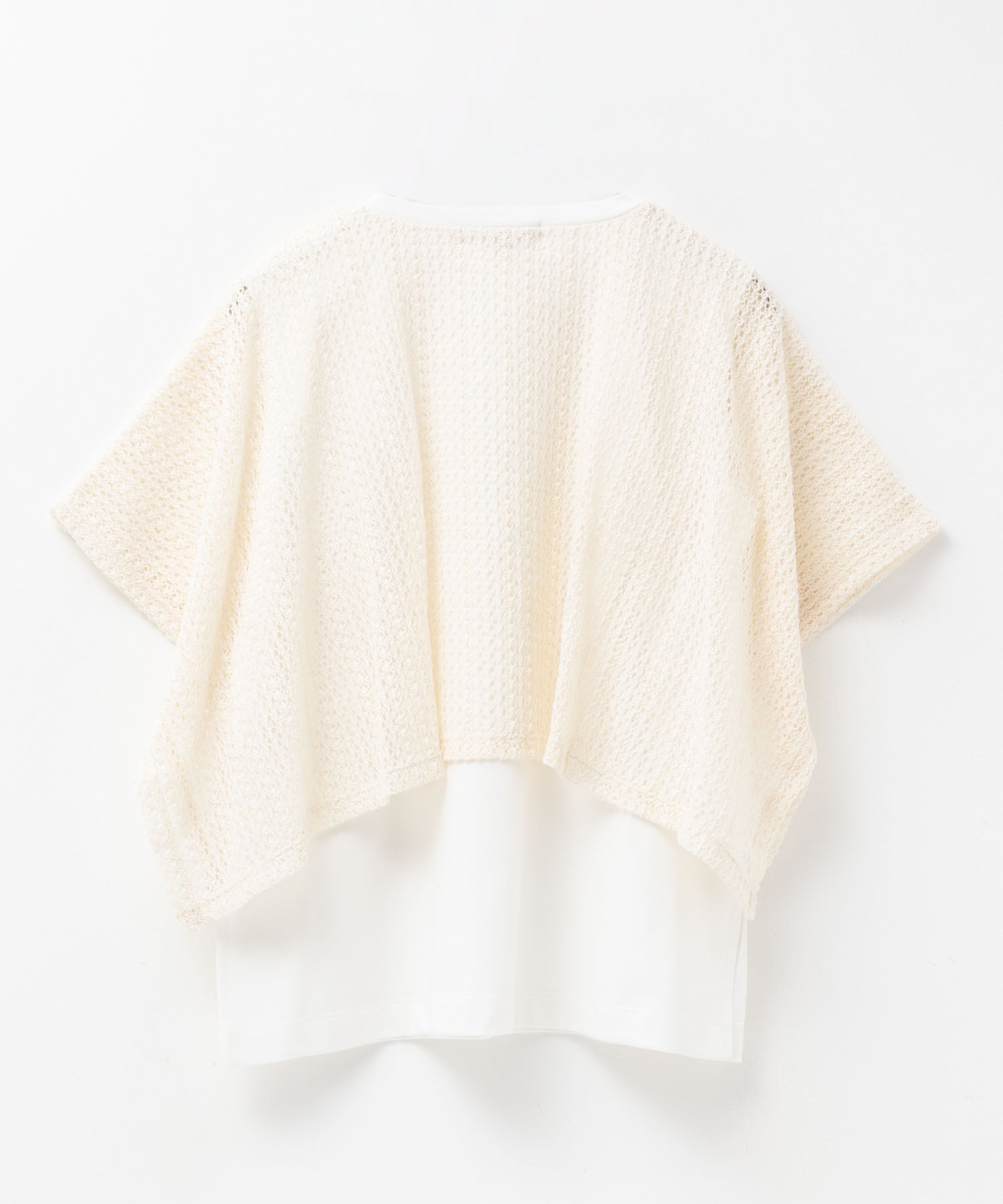 ハッシュアッシュ HusHusH ケープ調Tシャツ （ホワイト） ホワイト
