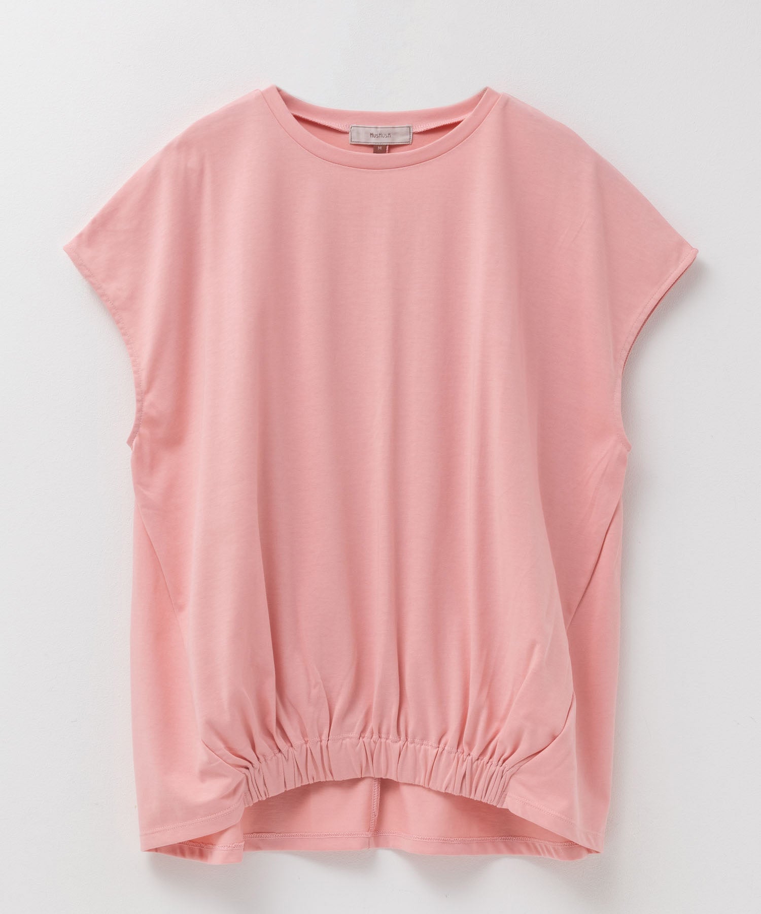 ハッシュアッシュ HusHusH 裾ゴムフレンチTシャツ （コーラル） コーラル