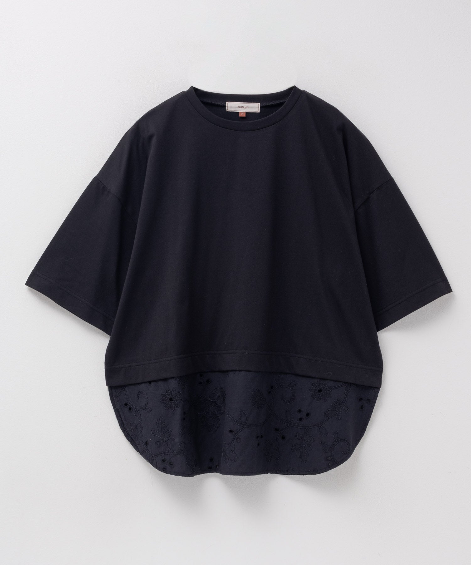 ハッシュアッシュ HusHusH 布帛切替Tシャツ （ホワイト） ホワイト