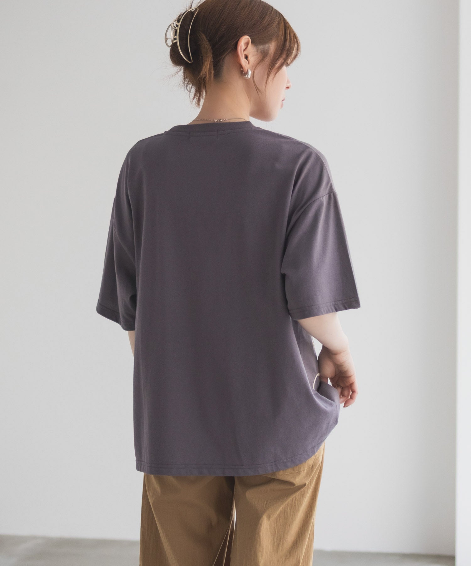 ハッシュアッシュ HusHusH コード刺繍Tシャツ （ベージュ） ベージュ