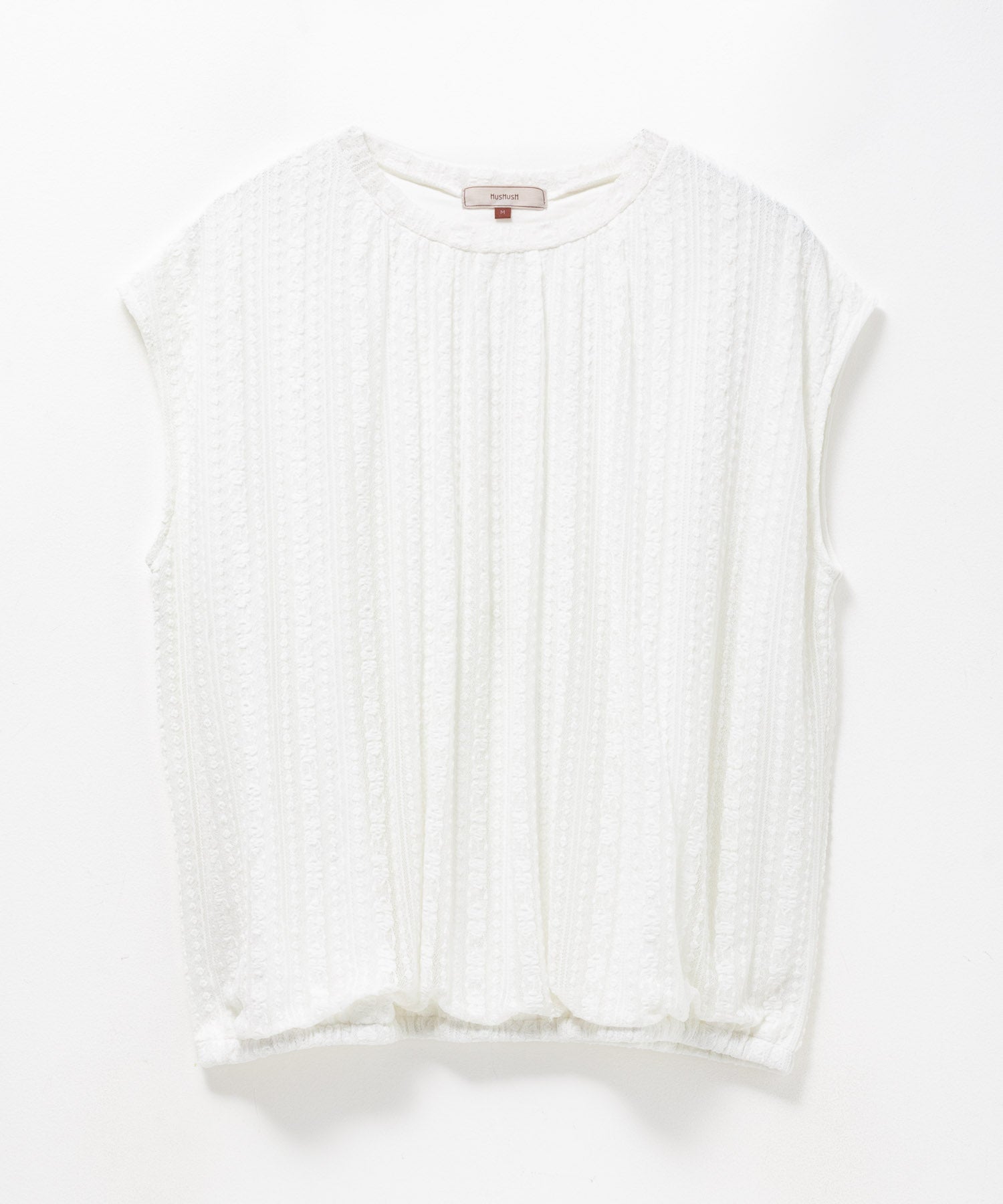 ハッシュアッシュ HusHusH レースバルーンフレンチTシャツ （ブルー） ブルー