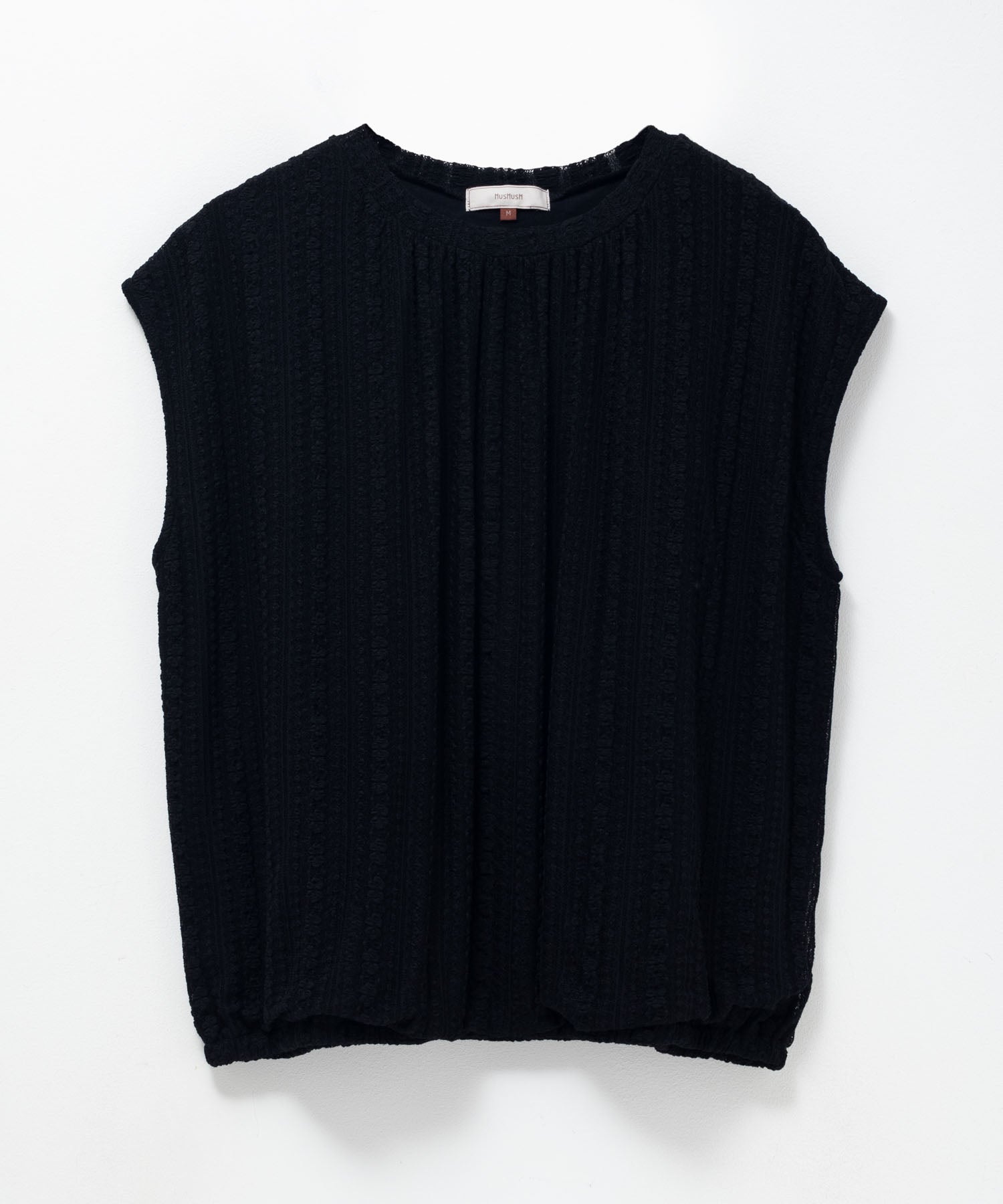 ハッシュアッシュ HusHusH レースバルーンフレンチTシャツ （ブルー） ブルー