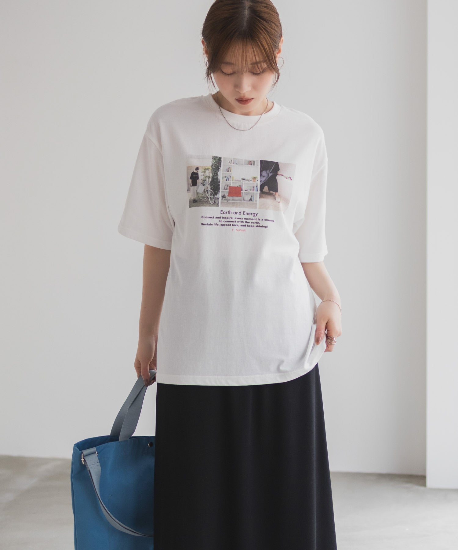 ハッシュアッシュ HusHusH フォトプリントTシャツ （オフホワイト） オフホワイト