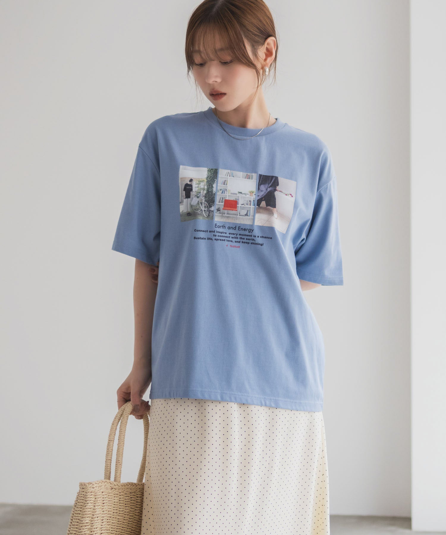 ハッシュアッシュ HusHusH フォトプリントTシャツ （オフホワイト） オフホワイト