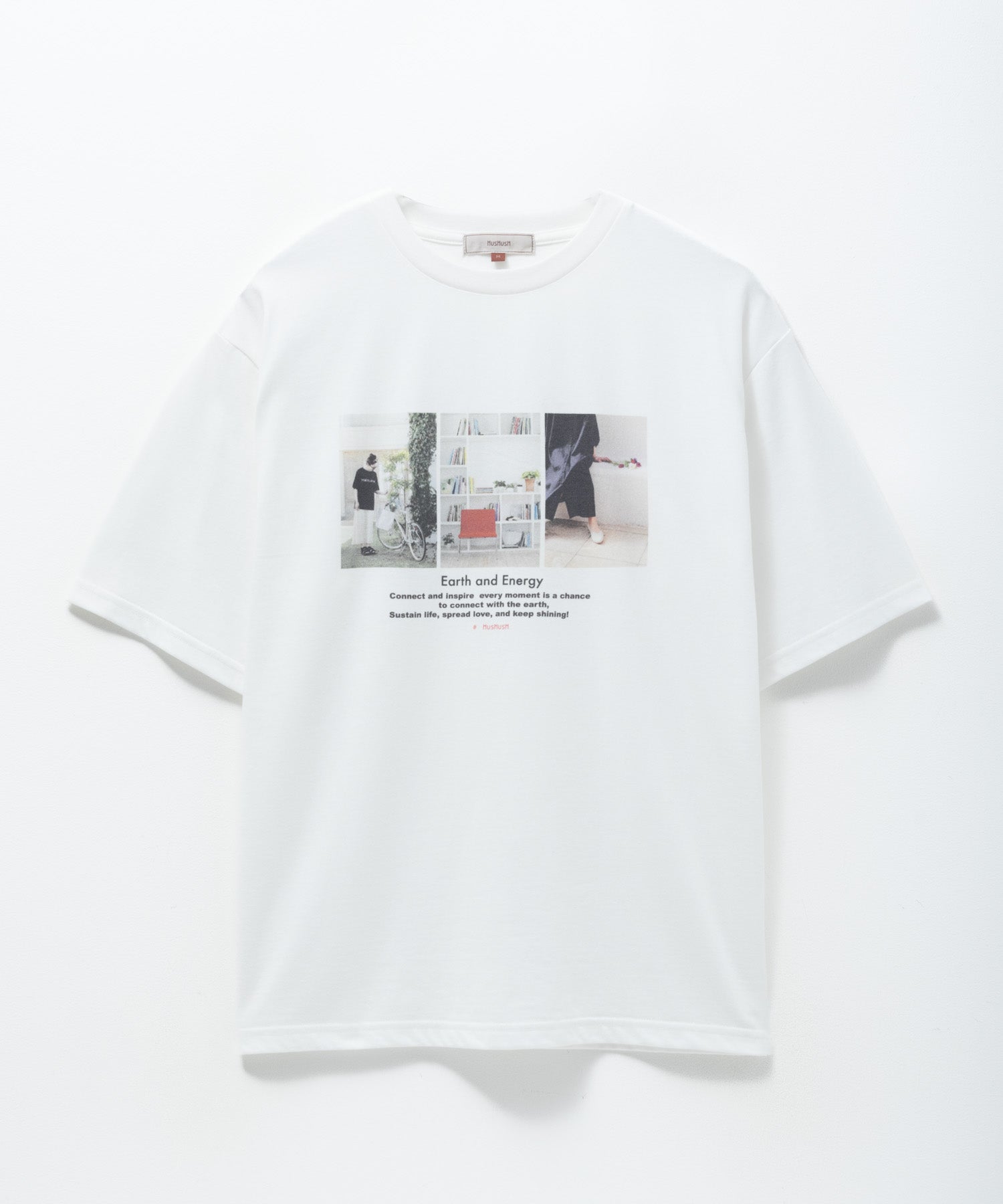 ハッシュアッシュ HusHusH フォトプリントTシャツ （オフホワイト） オフホワイト