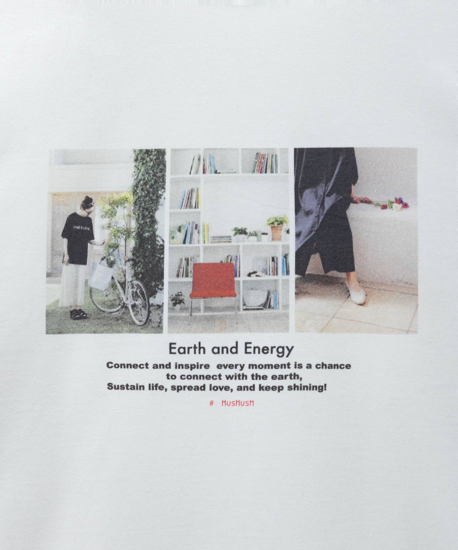 ハッシュアッシュ HusHusH フォトプリントTシャツ （オフホワイト） オフホワイト