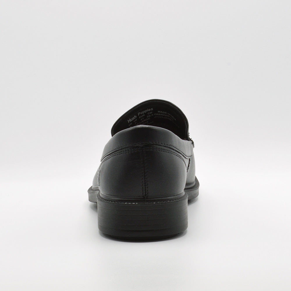 ハッシュパピー Hush Puppies ビジネスシューズ メンズ HPM10319 ハッシュパピー Banker Slip On 本革 レザー スリッポン. （ブラック） ブラック