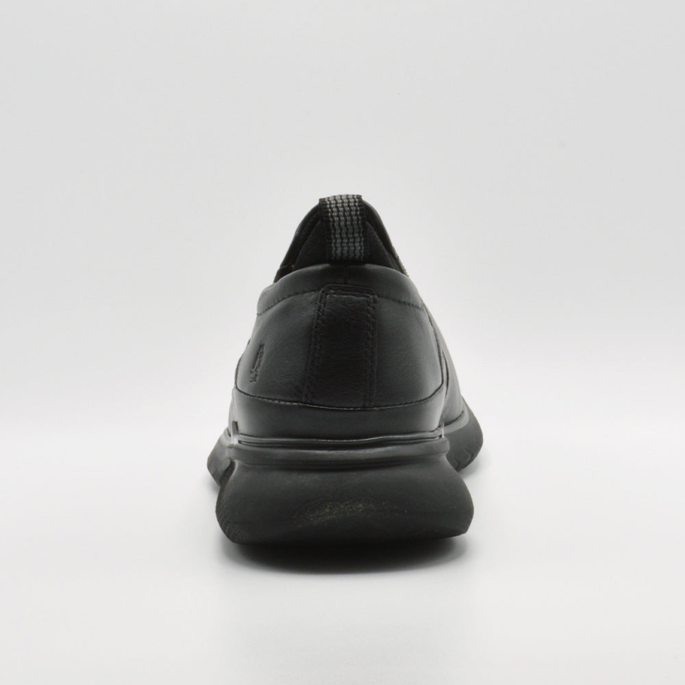 ハッシュパピー Hush Puppies スリッポン メンズ HPM10710 ハッシュパピー ADVANCE SLIP ON 本革 レザー スニーカー （ブラック） ブラック