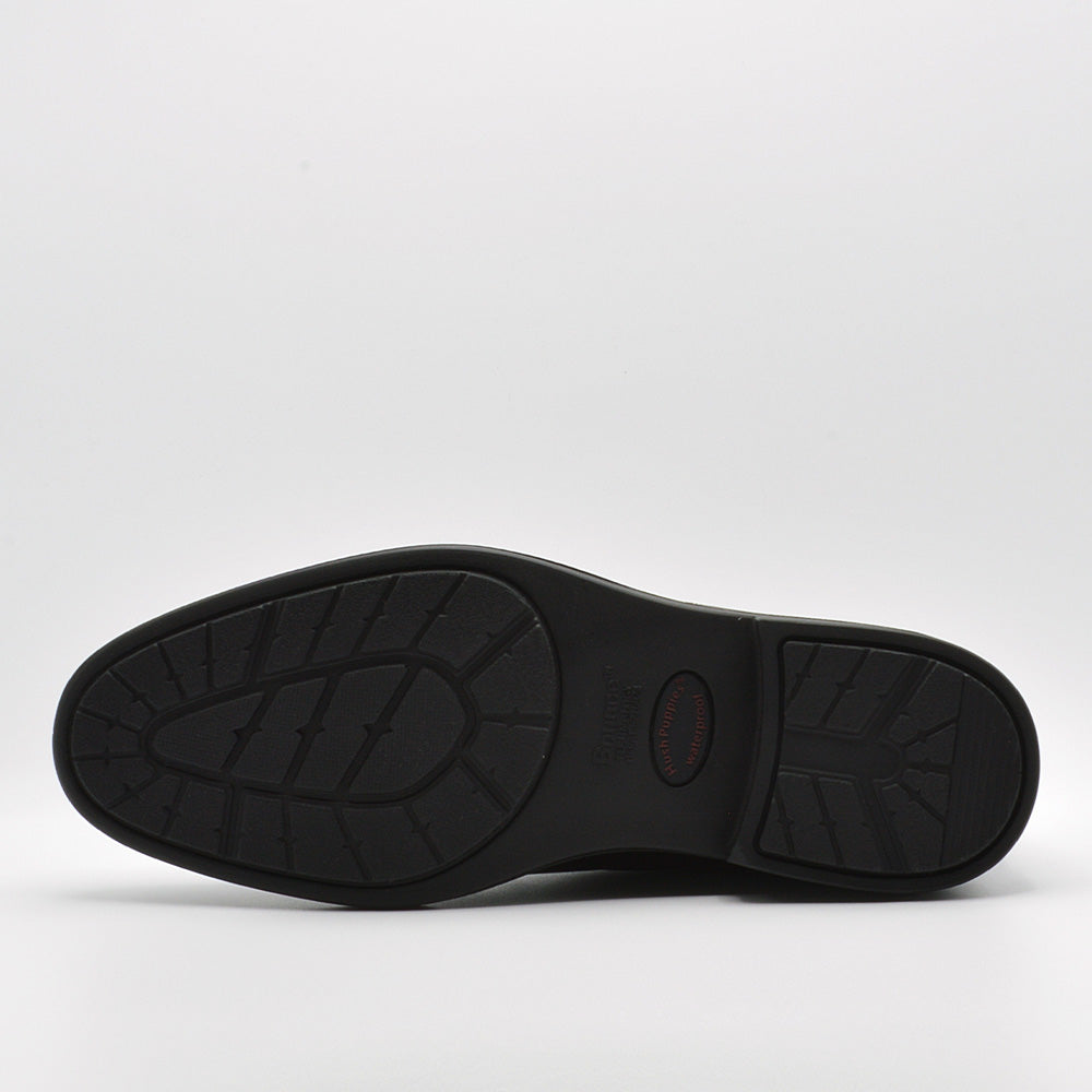 ハッシュパピー Hush Puppies ビジネスシューズ メンズ HPM10317 ハッシュパピー BANKER 本革 レザー 外羽根式 プレーントゥ （ブラック） ブラック