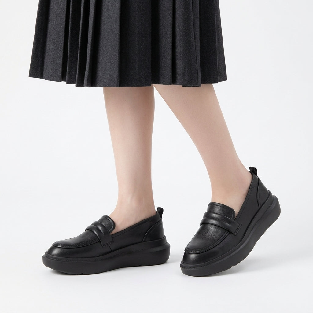 ハッシュパピー Hush Puppies JOY PENNY LOAFER-BOLD BLACK LEATHER （BOLD BLACK） BOLD BLACK