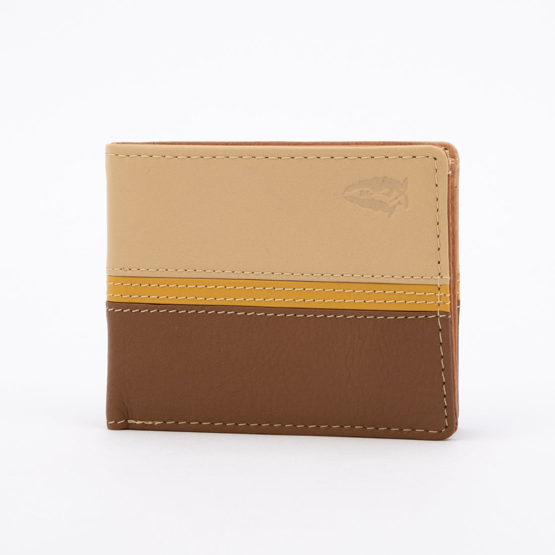 Hush Puppies [Genuine Leather] Hush Puppies Bicolor Leather Wallet Folded Wallet