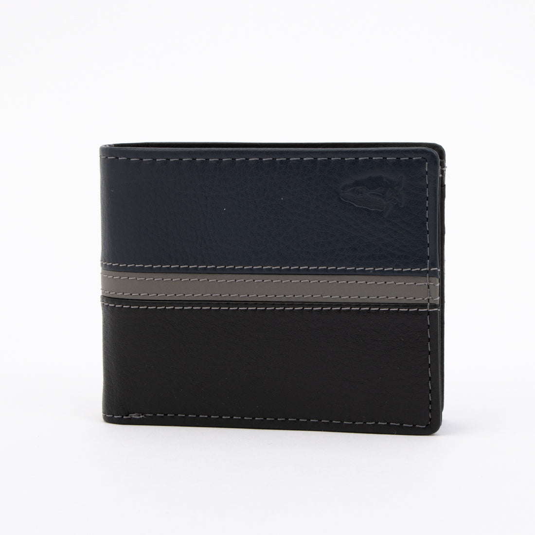 Hush Puppies [Genuine Leather] Hush Puppies Bicolor Leather Wallet Folded Wallet