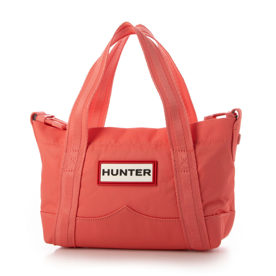 ハンター HUNTER ナイロン ミニ トップ クリップ トート バッグ （フェスティコーラル） フェスティコーラル