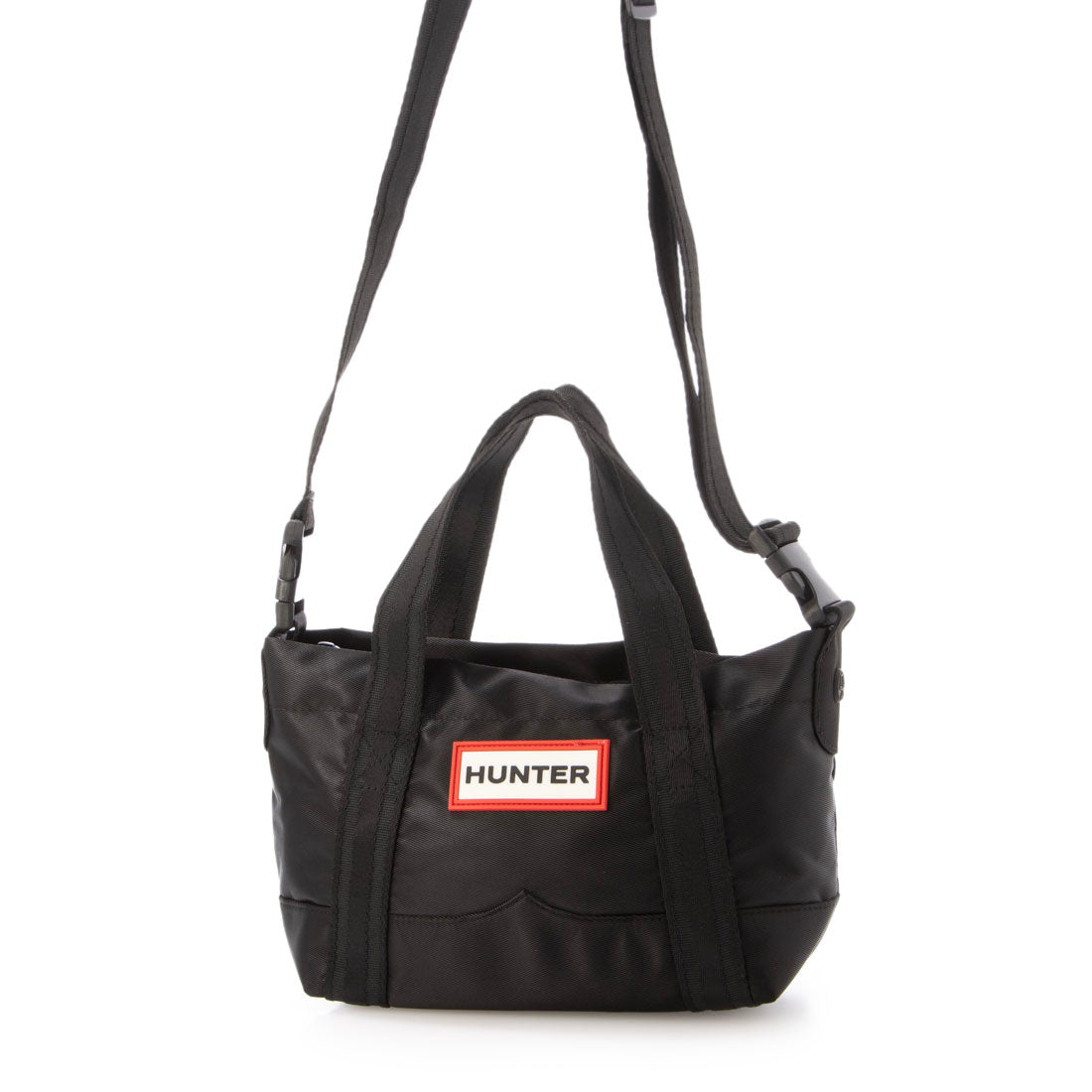 ハンター HUNTER NYLON MINI TOPCLIP TOTE （BLACK） BLACK
