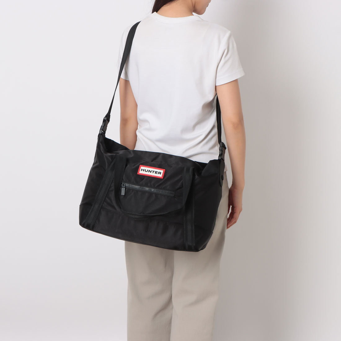 ハンター HUNTER ORIGINAL NYLON TOTE MIDI （BLACK） BLACK