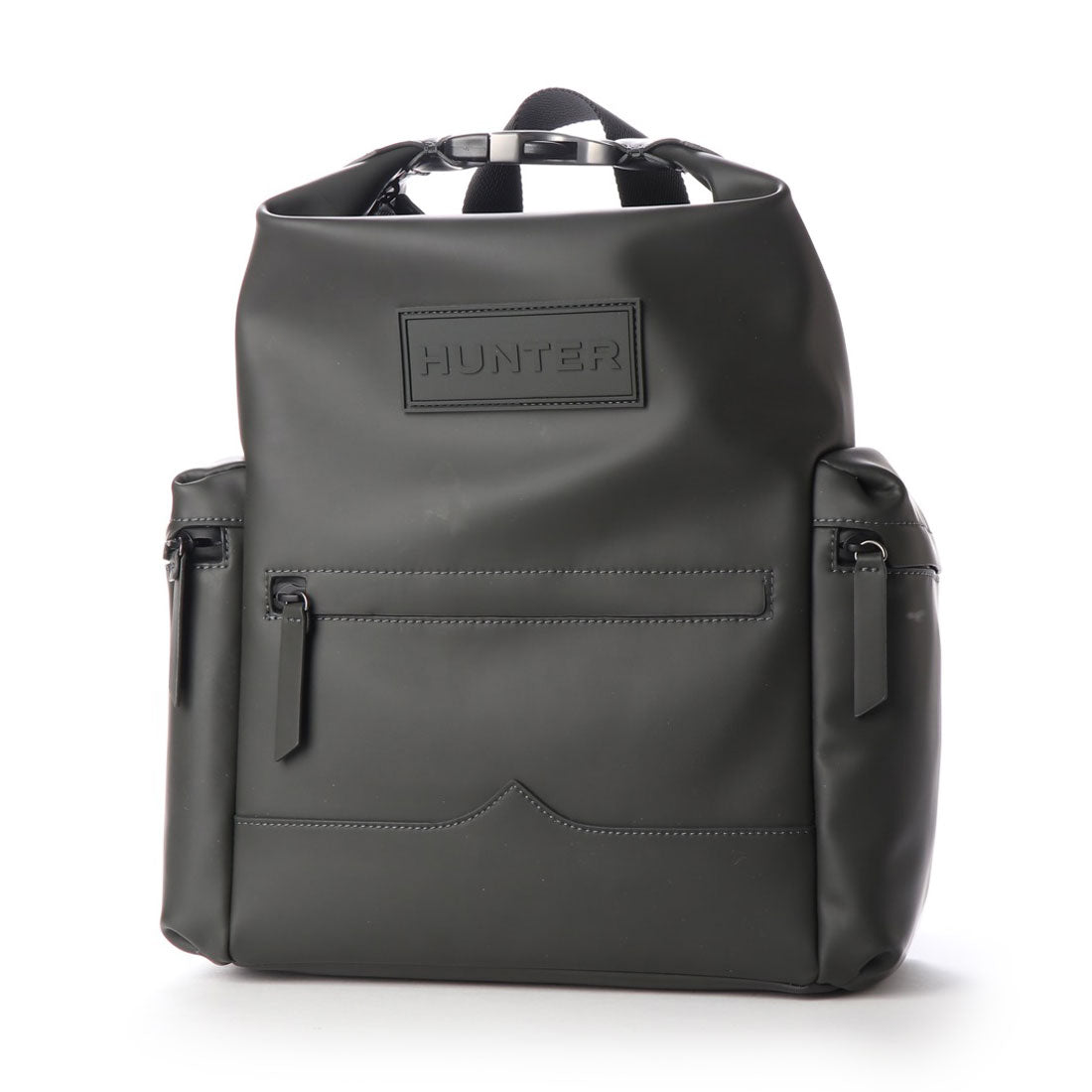HUNTER Original Top Clip Backpack Rubberized Leather Medium