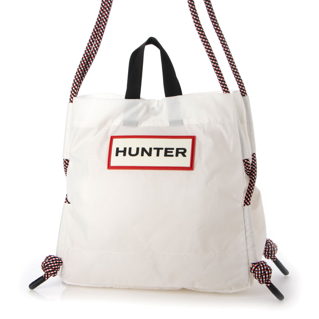 ハンター HUNTER トラベル リップストップ トート （WHITE/RED BOX LOGO） WHITE/RED BOX LOGO