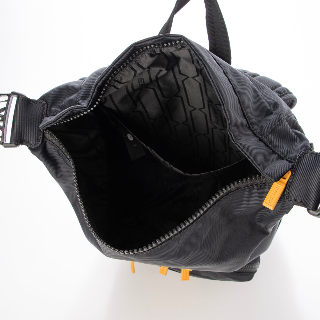 ハンター HUNTER ナイロン パイオニア ミディアム トップクリップ バックパック ボーン イン スコットランド （ブラック / リッチオーカー） ブラック / リッチオーカー