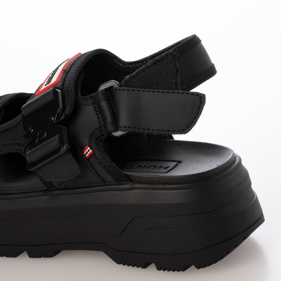 Hunter HUNTER Unisex City Rebel Neo leather Buckle Sandals