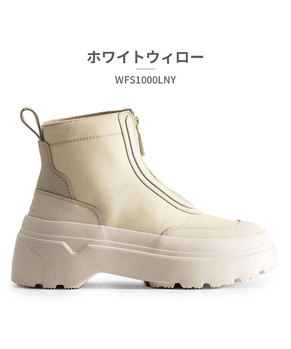 ハンター HUNTER ハンター HUNTER レディース WFS1000LNY エクスプローラー アンクル ジップ フラットフォームブーツ